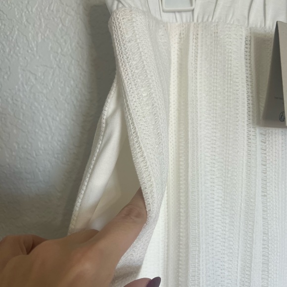 Allsaints Giana Crochet Shorts In Tofu White - Picture 7 of 11